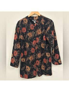 California Krush Vintage Floral Button Down Blouse Medium